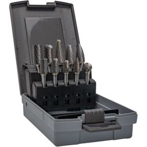 Bahco - Stiftfrezenset - Hardmetaal - 10-delig - Kunststof Koffer