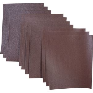 Connex - Schuurpapier Set - 10 St - Korrel 80/120/180 - Rugpapier