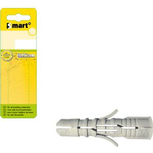 pgb-Europe SMART | Nylon plug met boord Ø 6x30 grijs | 50 st SM00BPN00060030GH