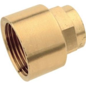 Kirchhoff Overgangsdop van rood messing, blank, 22 mm x 3/4"IT, 1 socket (4270g) - 989104055