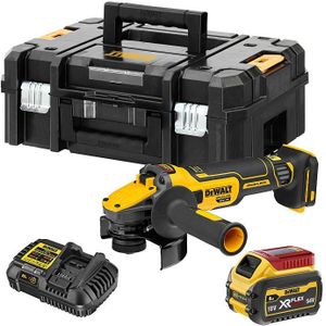 DeWalt DCG409T1 | Haakse Slijper | XR | FlexVolt | Advantage  | 6,0Ah | Li-Ion | 125mm | Set - DCG409T1-QW