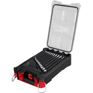 Milwaukee Combinatiesleutelset | 15-delig | MAXBITE | PACKOUT™ Compacte Organiser - 4932498141