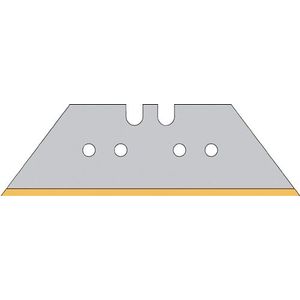 Promat Trapeziummes | L61xB18,7xS0,65mm | titanium met perforatie | 50 stuks / dispenser - 4000817884 - 4000817884