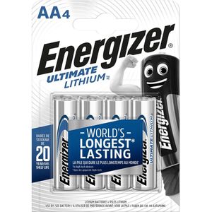 Energizer Lithium Batterij AA | 1.5 V DC | 3000 mAh | 4 stuks - ENLITHIUMAAP4 ENLITHIUMAAP4