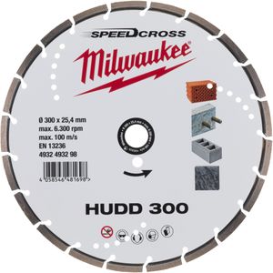 Milwaukee HUDD 300 mm - 1 pc Diamantslijpschijf beton SpeedCross Extreme HUDD  300 mm - 4932493298
