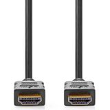 Nedis High Speed HDMI-Kabel met Ethernet | HDMI Connector | HDMI Connector | 4K@30Hz | ARC | 10.2 Gbps | 10.0 m | Rond | PVC | Zwart | Label - CVGL34000BK100