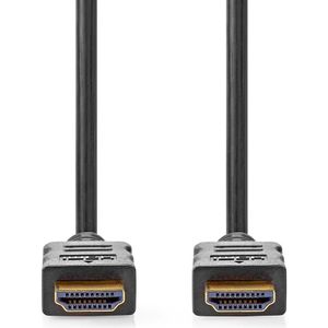 Nedis High Speed HDMI-Kabel met Ethernet | HDMI Connector | HDMI Connector | 4K@30Hz | ARC | 10.2 Gbps | 10.0 m | Rond | PVC | Zwart | Label - CVGL34000BK100