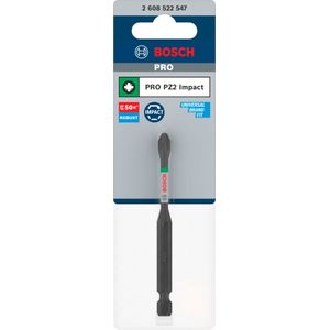 Bosch Accessoires PRO Pozidriv slagschroefbit | PZ2 | 90 mm - 2608522547