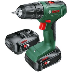 Bosch Groen EasyDrill 18V-40 | Accuschroefboormachine met twee standen | Incl. 2 Accu's en Lader - 06039D8005