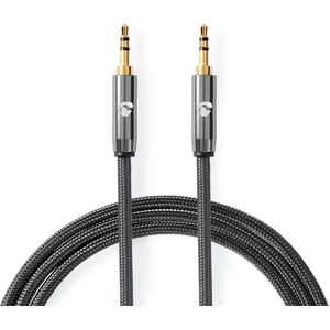 Nedis Stereo-Audiokabel | 3,5 mm Male naar 3,5 mm Male | 1 m | 1 stuks - CATB22000GY10 CATB22000GY10