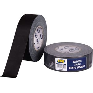 HPX Gaffer tape | Matzwart | 48mm x50 m - GB4850 | 18 stuks GB4850