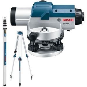 Bosch Blauw GOL 32 D Set Waterpas - Nivelleertoestel | + BT 160 statief en GR 500 - 06159940AX