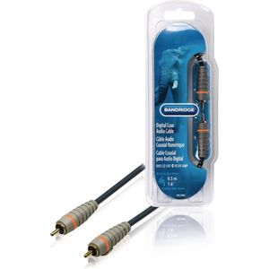 Bandridge Digitale Audiokabel RCA Male naar RCA Male 0.5 m Blauw | 1 stuks - BAL4800 BAL4800