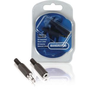 Bandridge Audioconnectorset 3.5 mm Zwart | 1 stuks - BPP300 BPP300