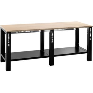Facom Standaard Werkbank | 2m + Houten Werkblad - WB2.2000W