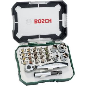 Bosch Accessoires Mini Ratelschroefbitset | Extra Hard DHZ | 26-delig - 2607017563