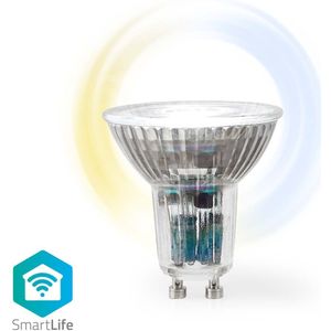 Nedis SmartLife LED Spot | Wi-Fi | GU10 | 345 lm | 4.9 W | 1 stuks - WIFILRW10GU10 WIFILRW10GU10