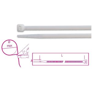 Beta Bmb7890-Nylon Bindstrips, Naturel Kleur - BMB7890