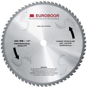Euroboor 130.355/66 Zaagblad | D 355 mm | T 66 130.355/66