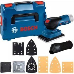 Bosch Blauw GSS 12V-13 | Accu Vlakschuurmachine | 12V | Zonder accu's en lader | Incl. accessoireset | In L-boxx 136 - 06019L0001