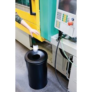 Durable Safe vuilnisbak - 30 liter - Zwart - Brandveilig