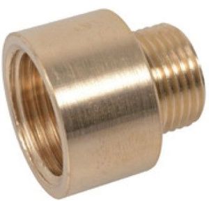 Kirchhoff Messing reduceerkraanverlenging, blank, 3/8"IT x 1/2"ET - 989311455