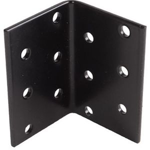 Waelbers Verbindingshoek 80x80x80mm zwart - 50 Stuk(s) - 448477.11