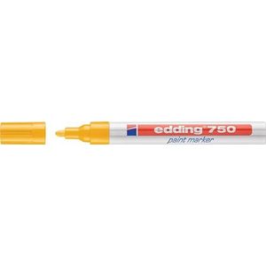 Edding Lakmarker | geel | streepbreedte 2-4 mm ronde punt | 10 stuks - 4-750005 4-750005