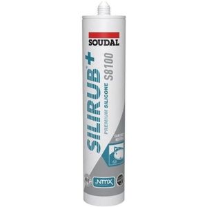 Soudal - Silirub+ S8100 - Sanitairkit - Pergamon - 300 ml