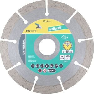 Wolfcraft Diamantdoorslijpschijf | Pro Univ | Ø125mm | 1 stuk - 8314000