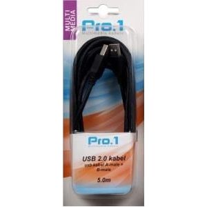 Enzo Pro-1 USB kabel A-male -> B-male 5 meter - 9280204