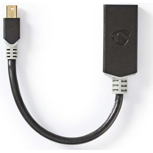 Nedis Mini DisplayPort-Kabel | Mini-DisplayPort Male naar HDMI Output | 48 Gbps | 0.2 m | 1 stuks - CCBW37654AT02 CCBW37654AT02