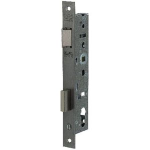 Nemef 9670 E Paniekdeurslot | DM35mm | PC92mm | doorgaande krukgat 8mm | voorplaat RVS 24x245mm rechthoekig | zamac vernikkelde dag- en nachtschoot | DR 1+3/2+4 - 9967307001