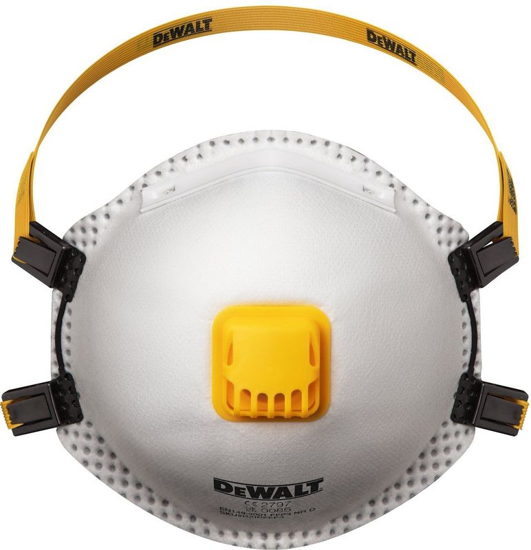 Dewalt - FFP2 Wegwerp Stofmasker - 2 Stuks - Hoogwaardige Bescherming