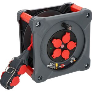 Brennenstuhl Professional Bouwplaats kabelhaspel met Powerblock | KC 3210 5 | IP44 | 33+5m | H07BQ-F3G2.5 - 9212380210