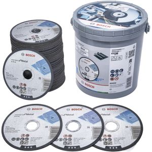 Bosch Accessoires 100x Doorslijpschijf Standard Metal 125X1X22.23 in emmer - 2608626116