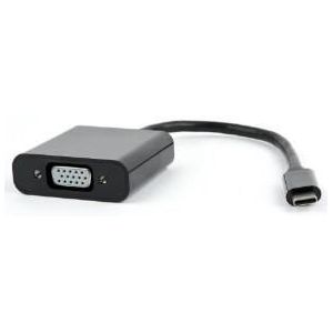 Gembird USB-C naar VGA adapter zwart