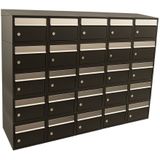 Stoer! Brickset - Brievenbussysteem - Zwart - Modulair - 25 Brievenbussen