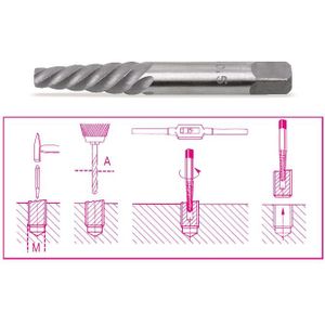 Beta Tapeinduithalers vervaardigd uit gehard en geslepen staal 1430/2 - 014300008