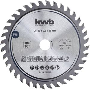 KWB Precisie-Cirkelzaagbladen | voor cirkelzagen | Ø 130 x 16 mm - 581868 - 581868