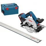 Bosch Blauw GKS 18V-57 G Professional accu cirkelzaag | 5.0Ah Li-Ion | in L-BOXX | met 1600mm Geleiderail - 06016A2102