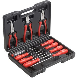 Meister - Gereedschapskoffer - 11-Delig - Inclusief Combinatietang en Schroevendraaiers