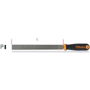 Beta 1719Bm/Rp Platte Rasp Kunststof Handvat - 017190352