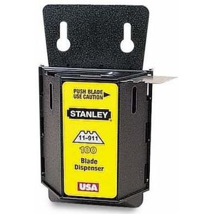 Stanley handgereedschap Reserve Mesjes 1991 zonder gaten - 10 stuks / dispenser - 1-11-911