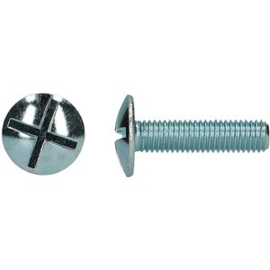 pgb-Europe PGB-FASTENERS | Platbolkopschroef oef dubbel gleuf M4x10 Zn | 200 st 0000VP001004000103