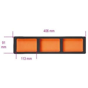 Beta - VPM7-C - Inlegbak - Zacht - 3 Vakken