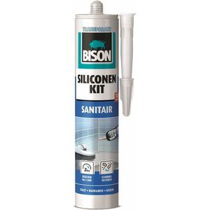 Bison Siliconenkit Sanitair Transparant Crt 300Ml*12 Nl - 1491320 - 1491320