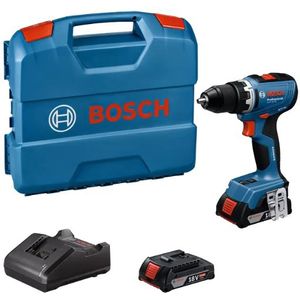 Bosch - GSR 18V-65 Accu Schroefboormachine - Blauw - Inclusief Accu's en Lader