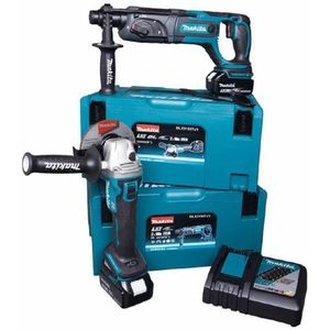 Makita DLX2153TJ1 combiset - DGA504 accu haakse slijper + DHR241 accu boorhamer