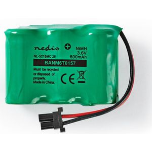 Nedis Oplaadbare NiMH-Batterij | 3.6 V DC | 600 mAh | 1 stuks - BANM6T0157 BANM6T0157